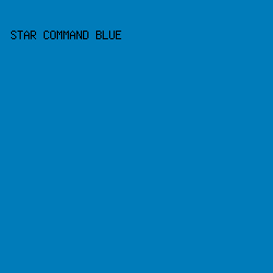 007cba - Star Command Blue color image preview