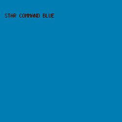 007eb4 - Star Command Blue color image preview