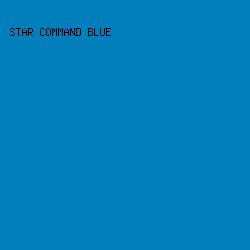 007fbd - Star Command Blue color image preview