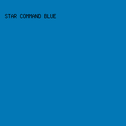 0278B6 - Star Command Blue color image preview