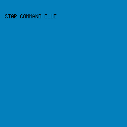 0380BC - Star Command Blue color image preview