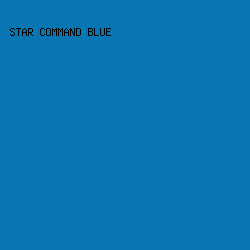 0776b3 - Star Command Blue color image preview
