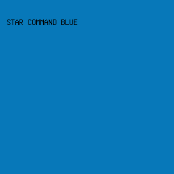 0778B9 - Star Command Blue color image preview