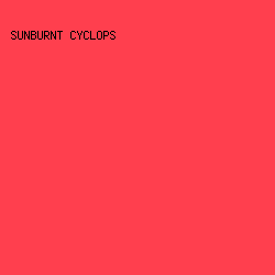 ff3f4e - Sunburnt Cyclops color image preview