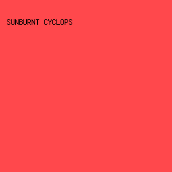 ff484c - Sunburnt Cyclops color image preview