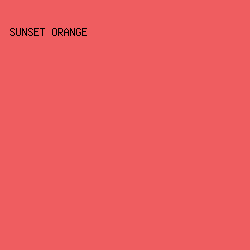 EF5D60 - Sunset Orange color image preview