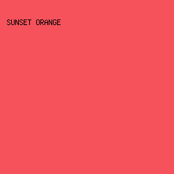 F5525B - Sunset Orange color image preview