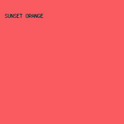 FA5B61 - Sunset Orange color image preview