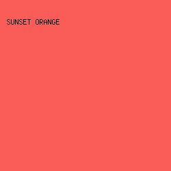 FA5C58 - Sunset Orange color image preview