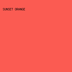 FB5B52 - Sunset Orange color image preview