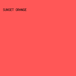 FF5757 - Sunset Orange color image preview