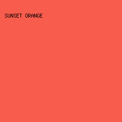f85c4d - Sunset Orange color image preview