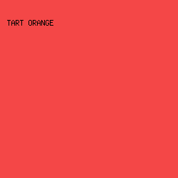 F44747 - Tart Orange color image preview