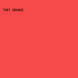 F64949 - Tart Orange color image preview