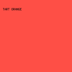 FE4F46 - Tart Orange color image preview