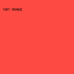 fd4a43 - Tart Orange color image preview
