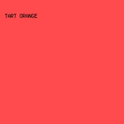 ff4b4e - Tart Orange color image preview