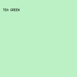 BBF1C4 - Tea Green color image preview