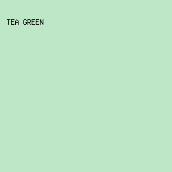 BDE7C6 - Tea Green color image preview