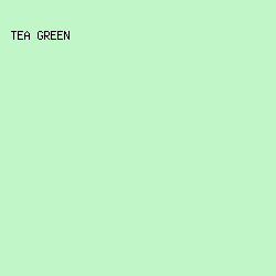 C1F7C8 - Tea Green color image preview