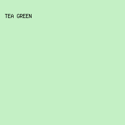 C4F0C5 - Tea Green color image preview