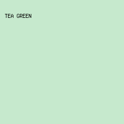 C6E9CD - Tea Green color image preview