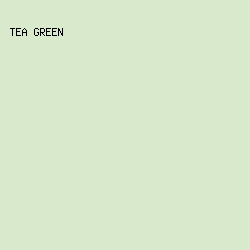 D9EACC - Tea Green color image preview