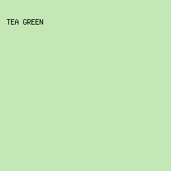 c3e8b5 - Tea Green color image preview