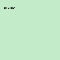 c3eac9 - Tea Green color image preview