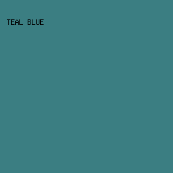 3b7e82 - Teal Blue color image preview