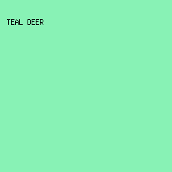88F2B5 - Teal Deer color image preview