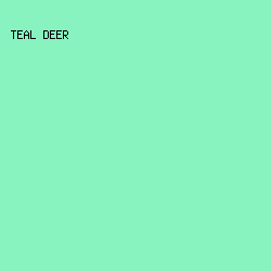 89F3C0 - Teal Deer color image preview