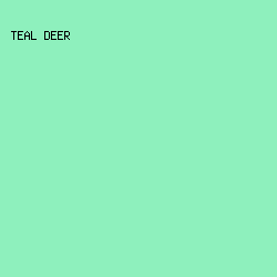 8EF0BD - Teal Deer color image preview