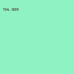 8FF2C2 - Teal Deer color image preview