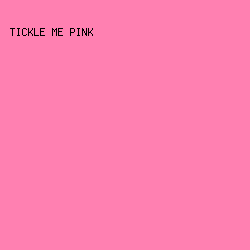 FF80B1 - Tickle Me Pink color image preview