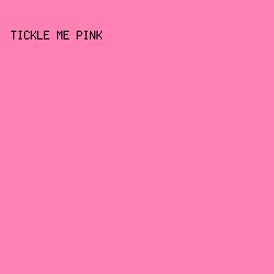 FF81B4 - Tickle Me Pink color image preview