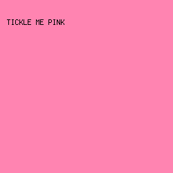 FF84B1 - Tickle Me Pink color image preview