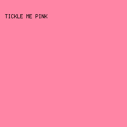 FF85A5 - Tickle Me Pink color image preview