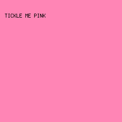 FF85B5 - Tickle Me Pink color image preview