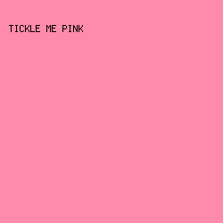 FF8AA9 - Tickle Me Pink color image preview