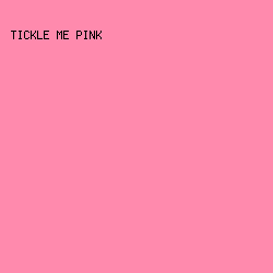 FF8AAD - Tickle Me Pink color image preview