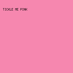 f687af - Tickle Me Pink color image preview