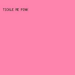 fe82aa - Tickle Me Pink color image preview