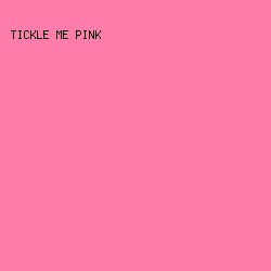 ff7dab - Tickle Me Pink color image preview