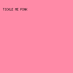 ff8aa7 - Tickle Me Pink color image preview