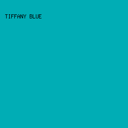 00ADB5 - Tiffany Blue color image preview