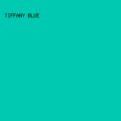 00C9B1 - Tiffany Blue color image preview
