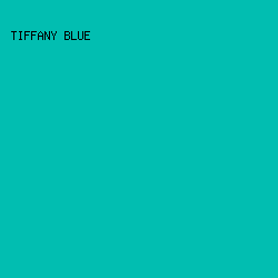 01BEB1 - Tiffany Blue color image preview