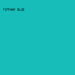17bdb9 - Tiffany Blue color image preview