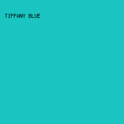 1AC4C1 - Tiffany Blue color image preview